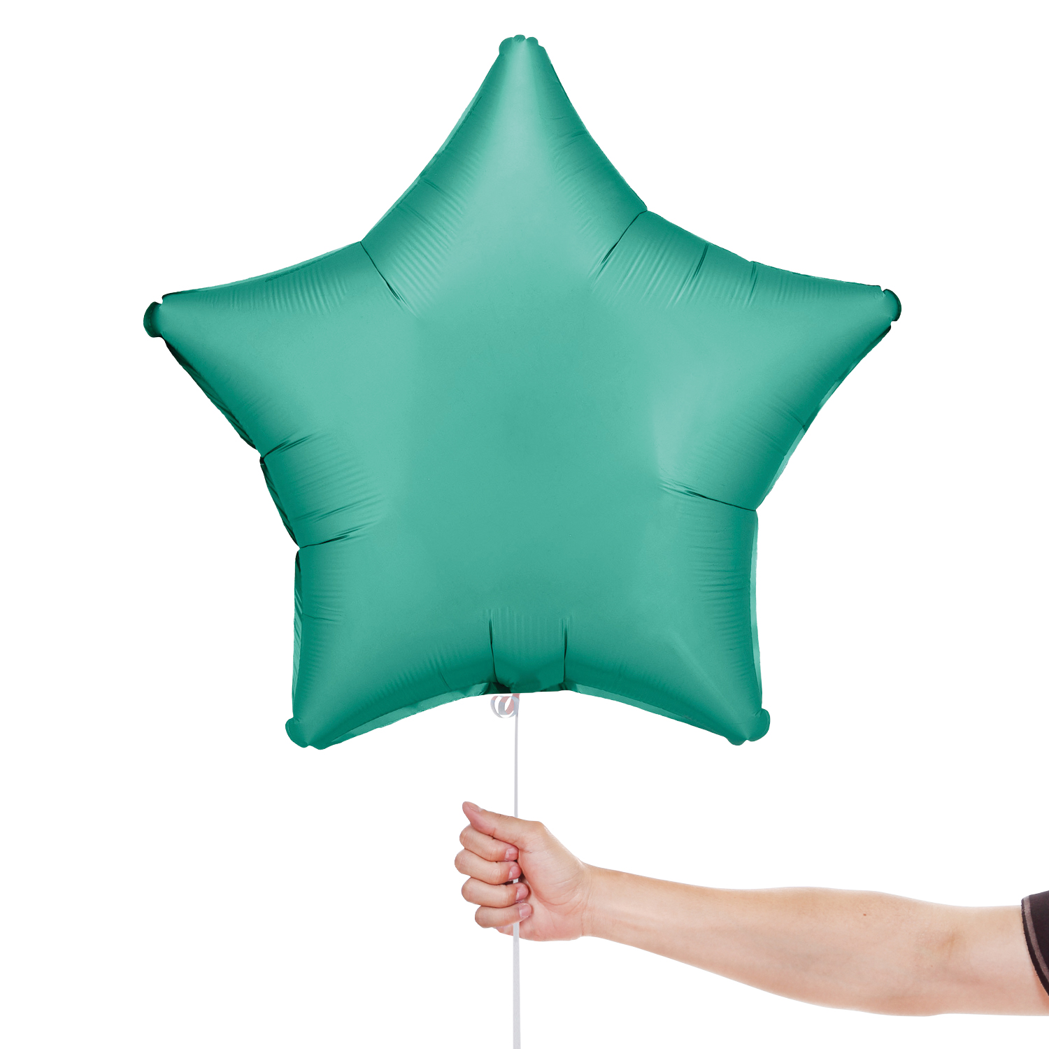 Silk Lustre Jade Green Star Foil Balloon 48cm / 19 in View 2