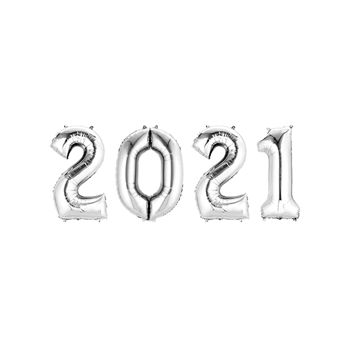 Silver 2021 Small Air Fill Balloon Kit Product Image