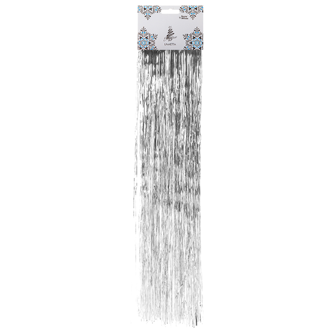 Silver Angel Hair Lametta Tinsel Christmas Tree Decoration 50cm View 2