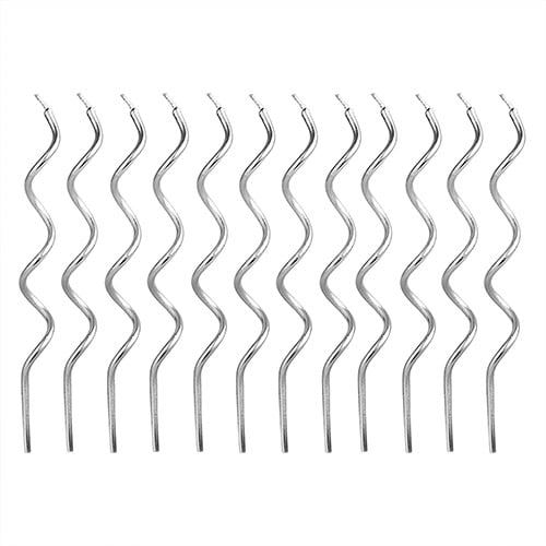 Silver Curly Birthday Candles with Holders - Pack of 12 Product Gallery Image