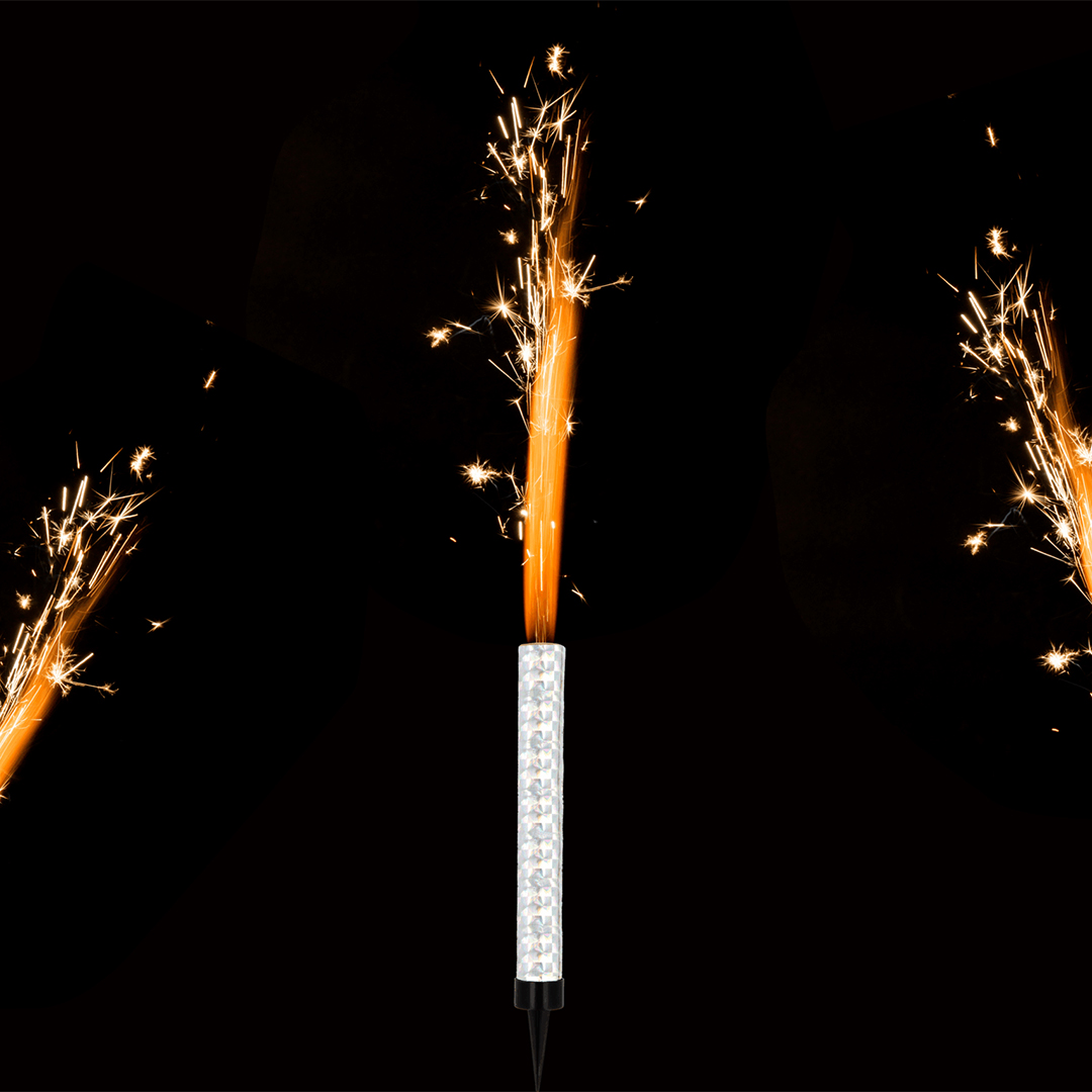 Silver Ice Sparkling Fountain Candles - Pack of 2 Product Gallery Image