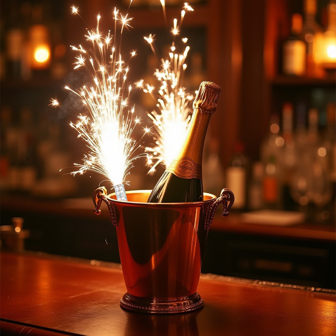 Silver Ice Sparkling Fountain Candles - Pack of 2 Product Gallery Image