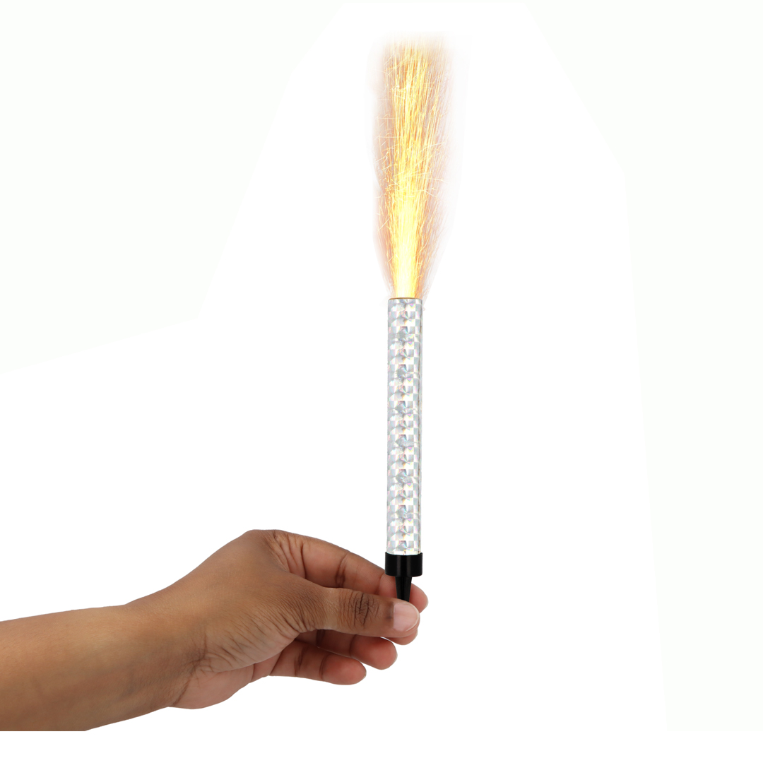 Silver Ice Sparkling Fountain Candles - Pack of 2 Product Gallery Image