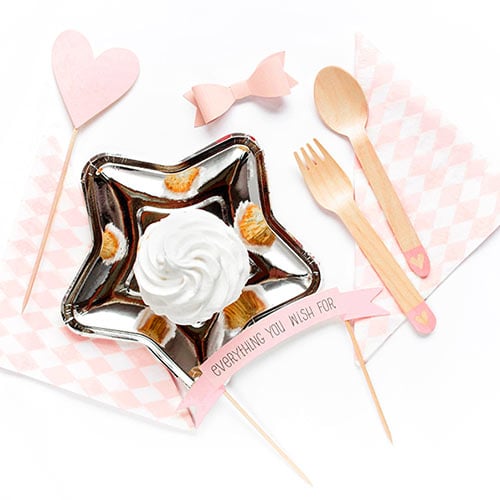 Metallic Silver Star Shape Foil Paper Plates 18cm - Pack of 6 Product Gallery Image