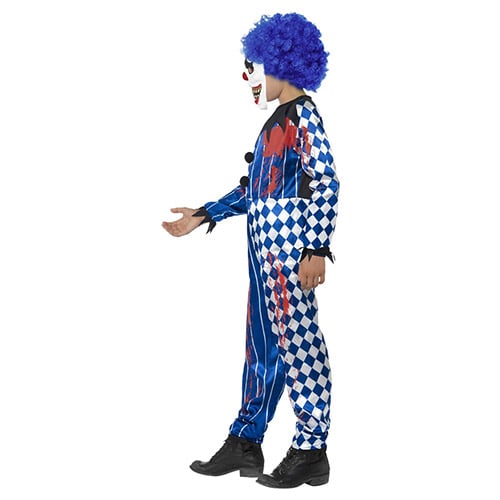Sinister Clown Deluxe Fancy Dress Costume Kids Unisex Medium - Age 7-9 Product Gallery Image