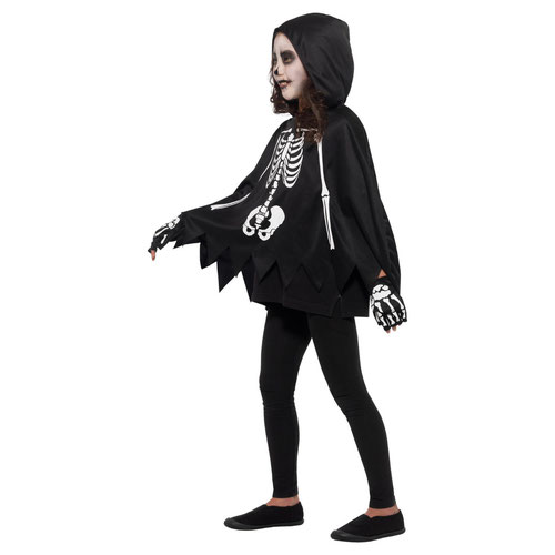 Skeleton Fancy Dress Kids Unisex Costume Accessories Kit Product Gallery Image