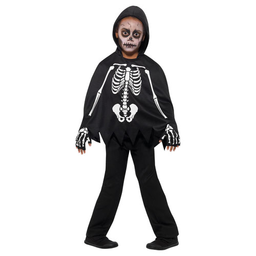 Skeleton Fancy Dress Kids Unisex Costume Accessories Kit Product Gallery Image