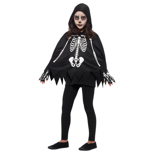 Skeleton Fancy Dress Kids Unisex Costume Accessories Kit Product Gallery Image