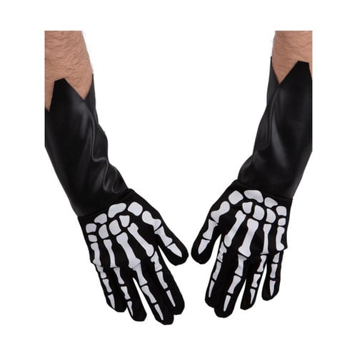Skeleton Gauntlet Gloves Fancy Dress Costume Accessory Unisex Adult One Size Product Image