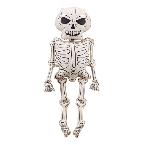 Skeleton Halloween Jumbo Air Fill Foil Balloon 150cm / 59 in Product Gallery Image