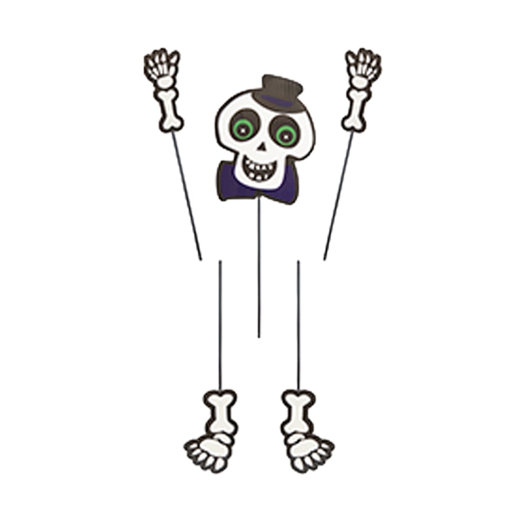 Skeleton Halloween Pumpkin Decoration Kit