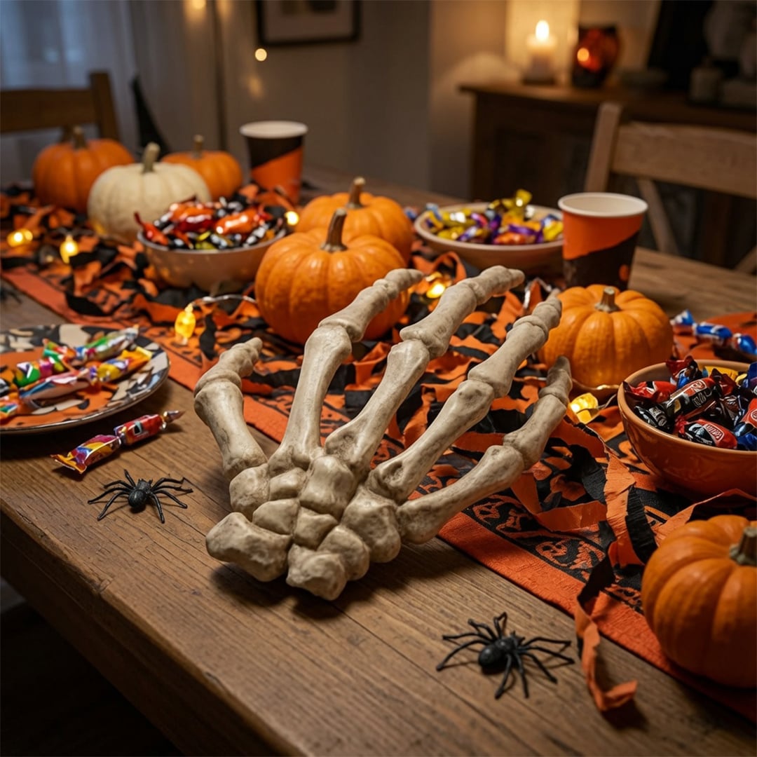 Skeleton Hand Halloween Plastic Prop Decoration 20cm