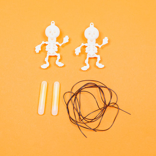 Skeleton Hi-Glow Halloween Necklaces - Pack of 2 Product Gallery Image