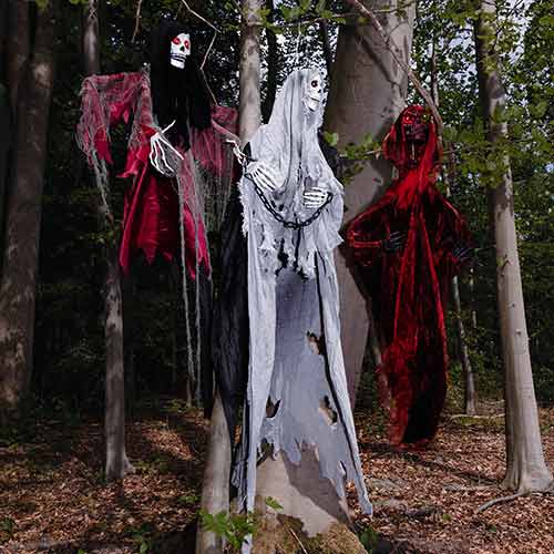Skeleton Reaper Halloween Animated Prop Hanging Decoration 180cm Product Gallery Image