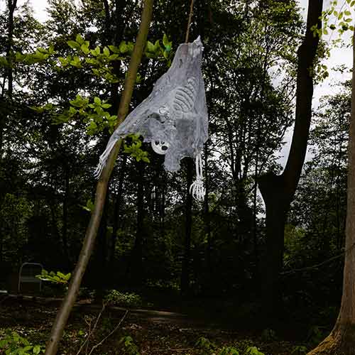 Skeleton Upside Down Halloween Hanging Prop Decoration 140cm Product Gallery Image