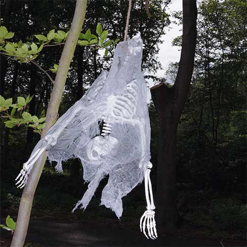 Skeleton Upside Down Halloween Hanging Prop Decoration 140cm Product Gallery Image