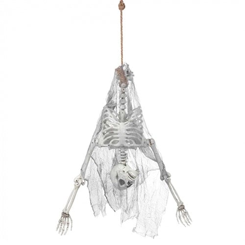 Skeleton Upside Down Halloween Hanging Prop Decoration 140cm Product Gallery Image