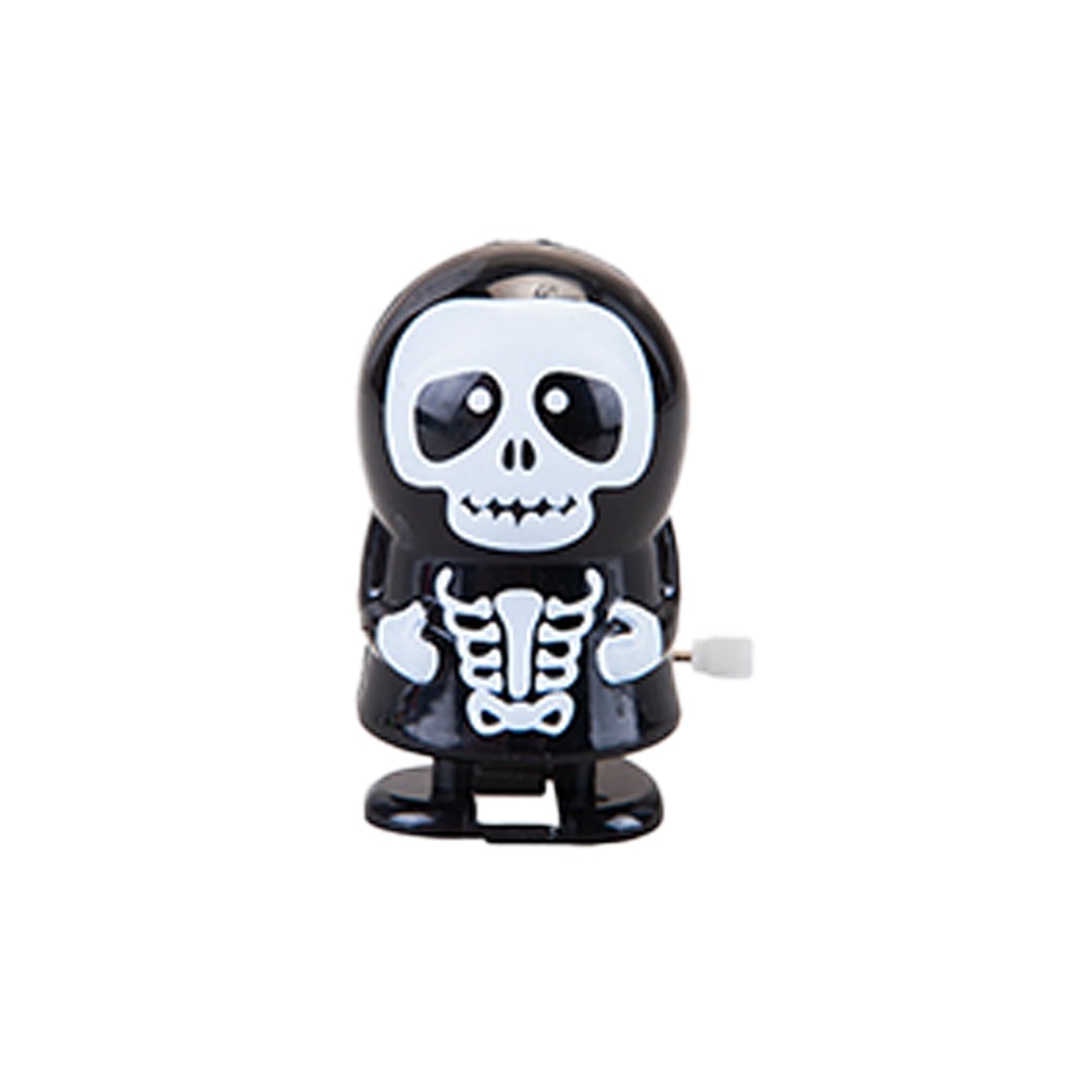 Skeleton Wind Up Walking Halloween Figure Animated Toy 6cm