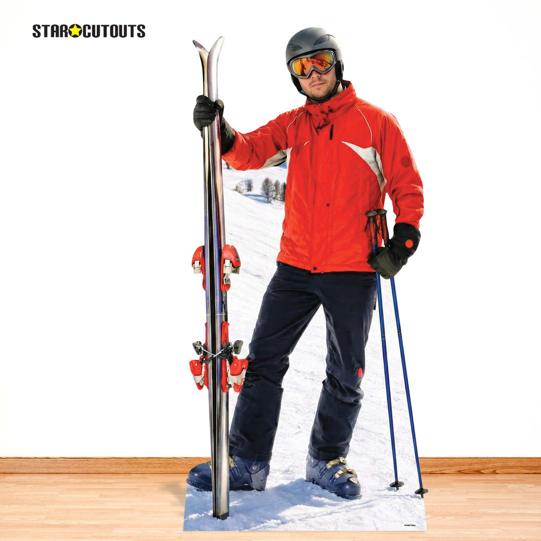 Skier Lifesize Cardboard Cutout 185cm Product Gallery Image