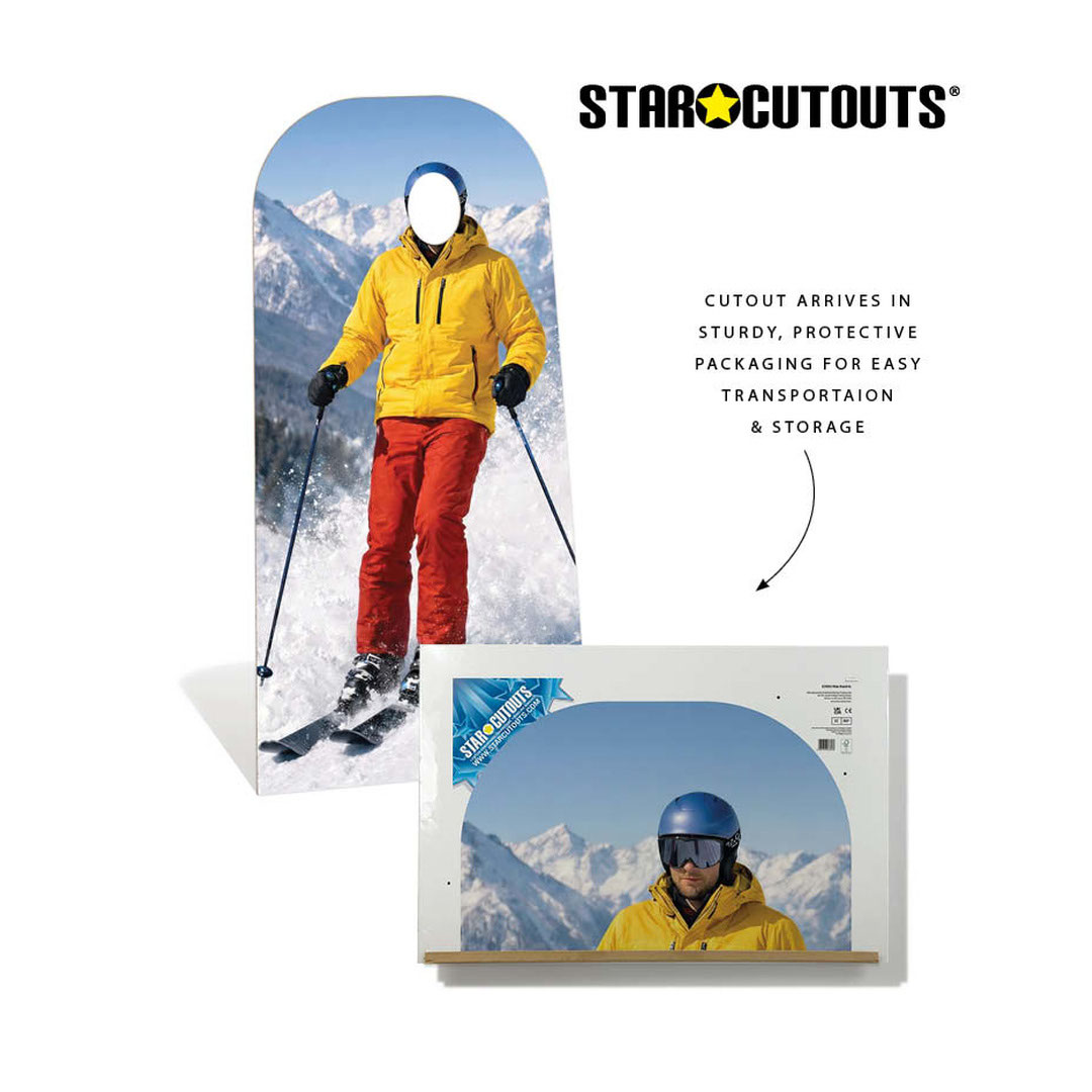 Skier Stand In Cardboard Cutout 190cm Product Gallery Image