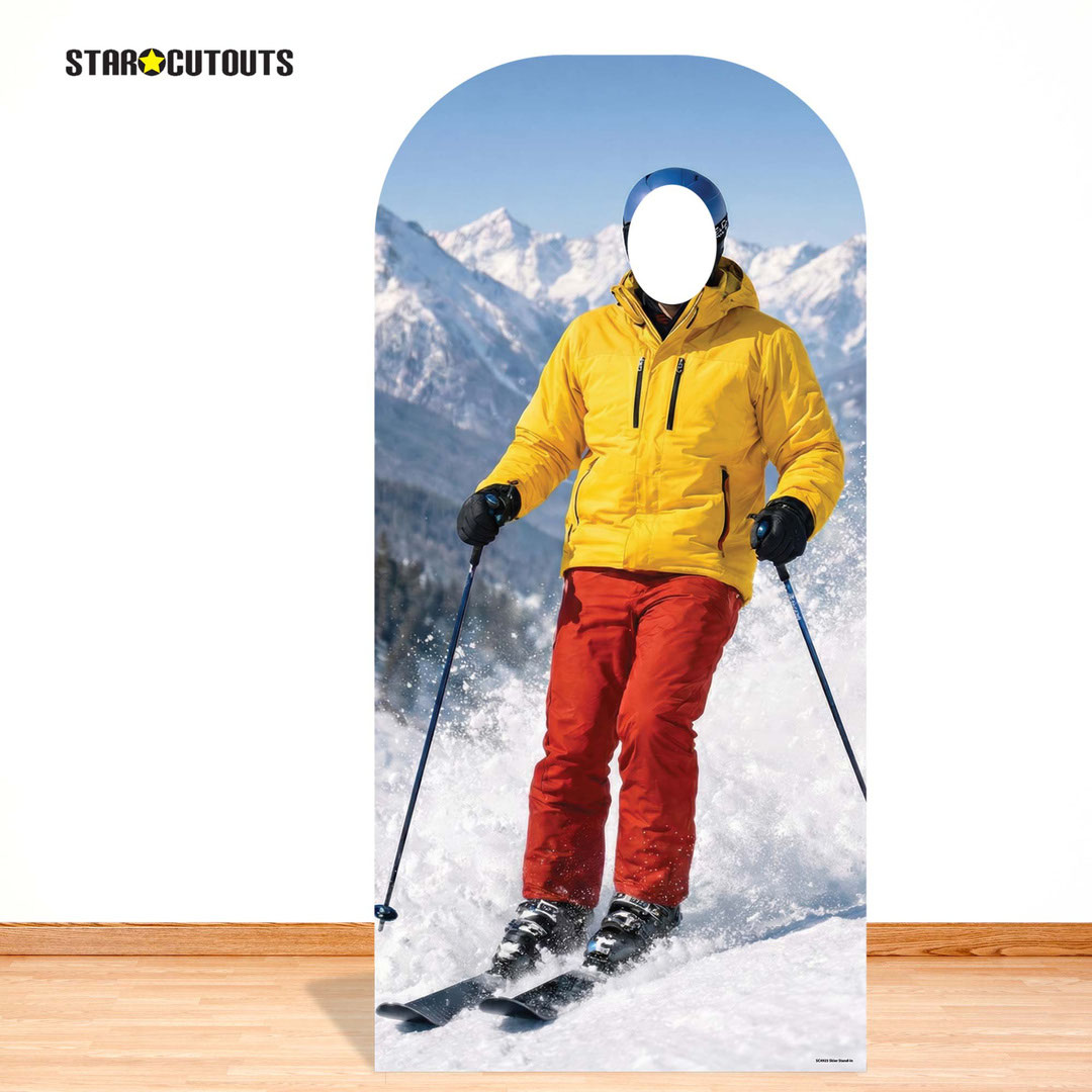 Skier Stand In Cardboard Cutout 190cm Product Gallery Image