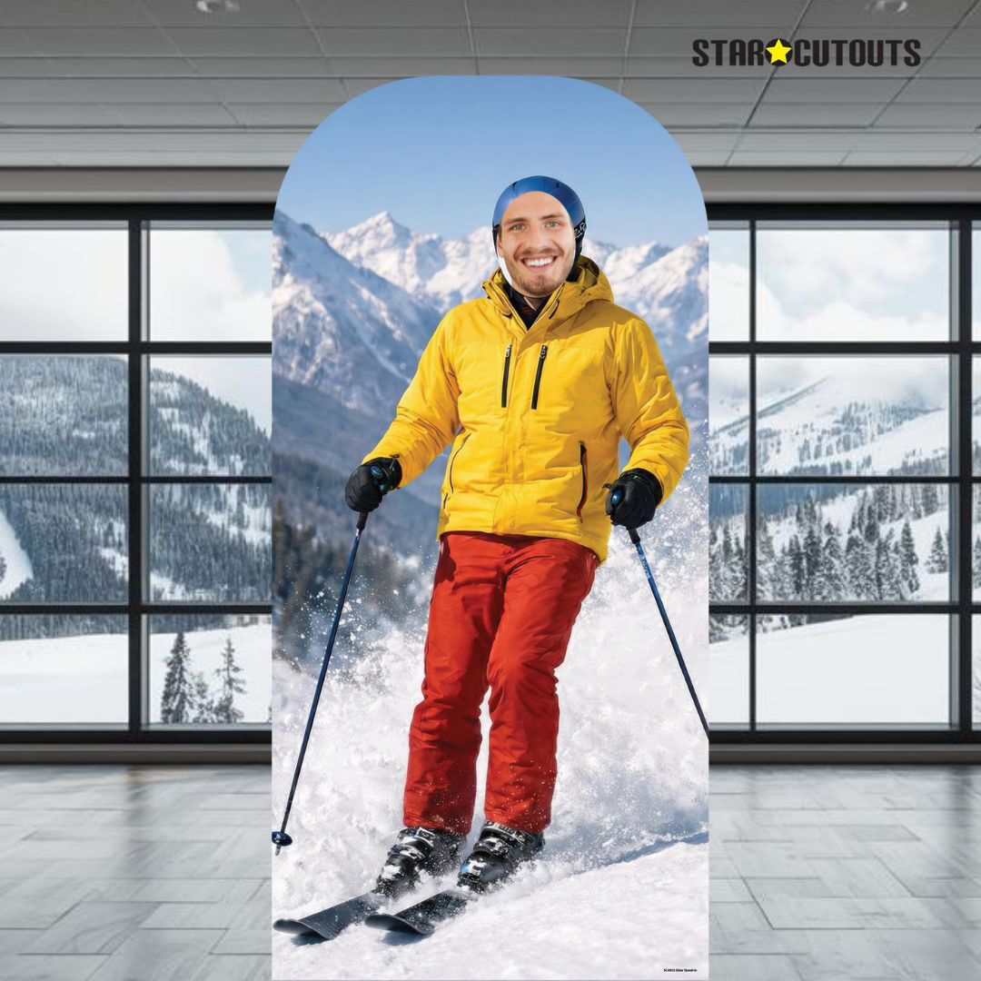 Skier Stand In Cardboard Cutout 190cm Product Gallery Image