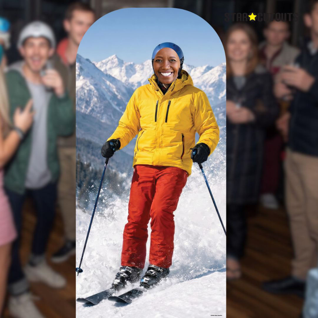 Skier Stand In Cardboard Cutout 190cm Product Gallery Image
