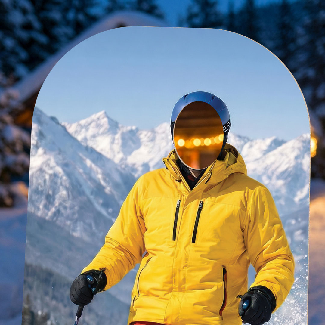 Skier Stand In Cardboard Cutout 190cm Product Gallery Image