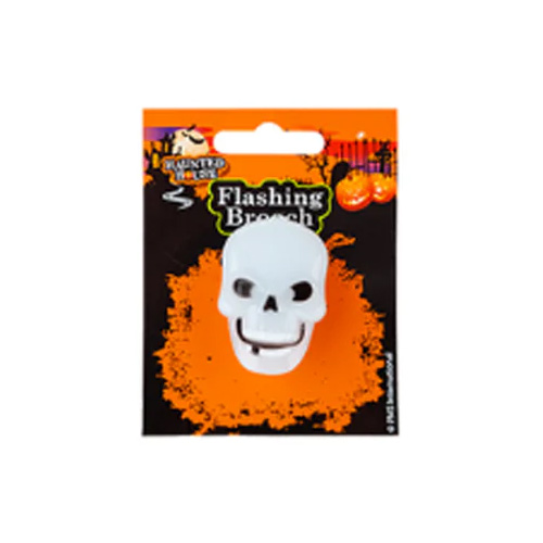 Skull Halloween Flashing Pin Brooch Product Image