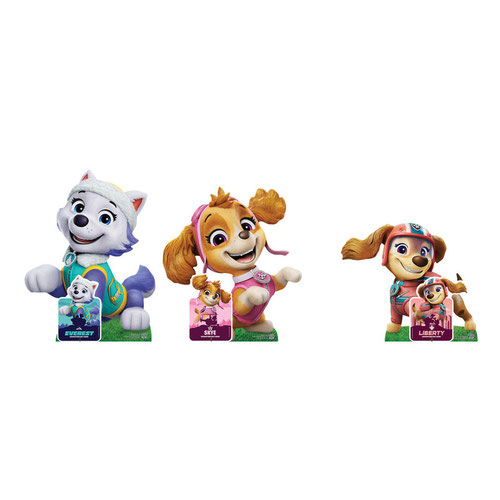 Skye, Liberty and Everest Paw Patrol Cardboard Cutouts Decoration Pack Product Gallery Image