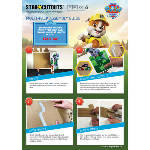 Skye, Liberty and Everest Paw Patrol Cardboard Cutouts Decoration Pack Product Gallery Image