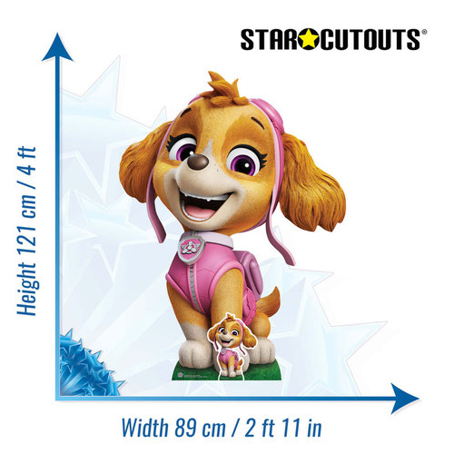 Skye Paw Patrol Air Rescue Puppy Lifesize Cardboard Cutout 121cm Product Gallery Image