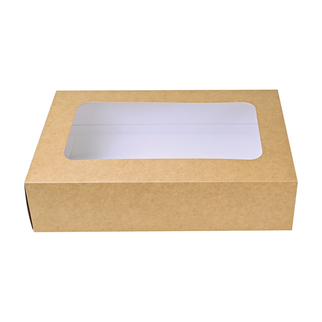 Small Kraft Cardboard Platter Sleeve with Window