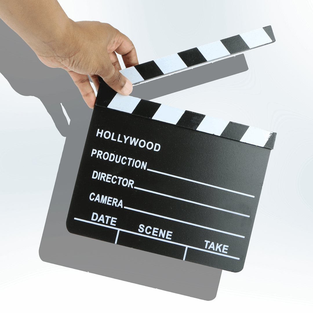 Small Plastic Clapperboard Slate Film Prop 20cm