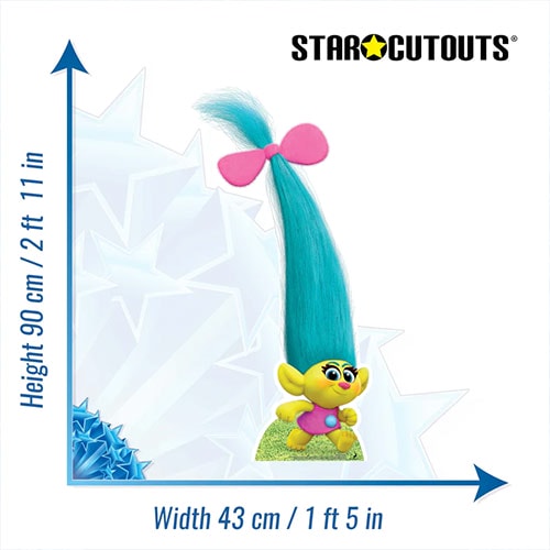 Smidge Teeny Tiny Trolls Star Mini Cardboard Cutout 90cm Product Gallery Image