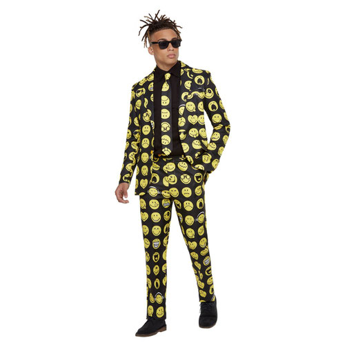 Smiley Stand Out Suit Fancy Dress Costume Adult Mens Extra Large Product Gallery Image