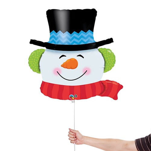 Smilin' Snowman Christmas Giant Helium Foil Balloon 91cm / 36 in Product Gallery Image