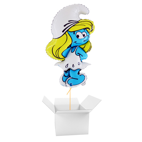 Smurfette Smurfs Giant Helium Foil Balloon - Inflated Balloon in a Box Product Gallery Image