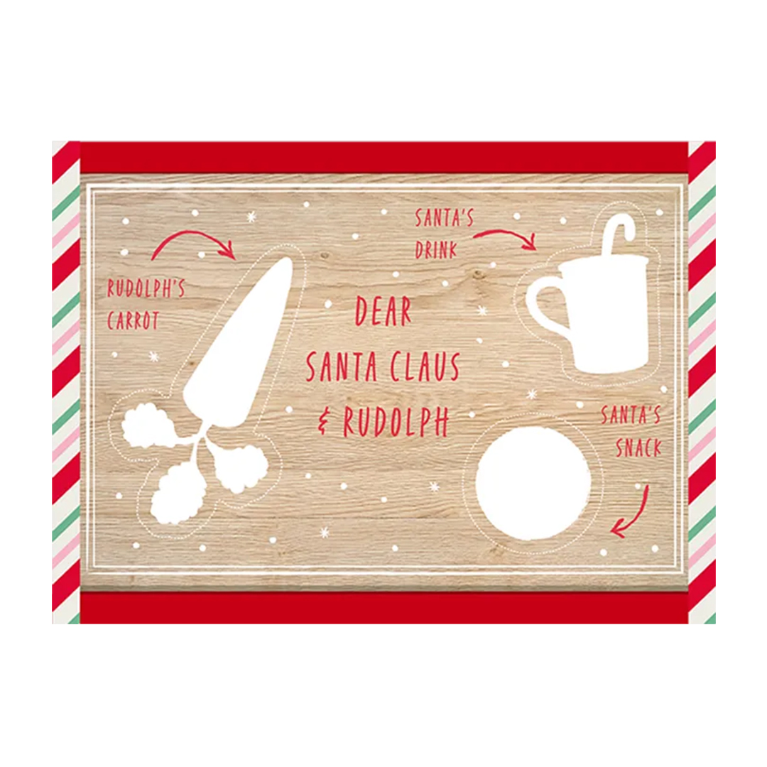 Snacks For Santa Christmas Eve Wooden Board 30cm View 2