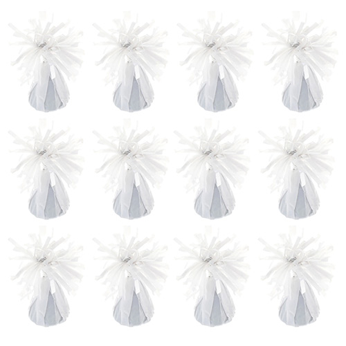 Snow White Foil Balloon Weights - Pack of 12 Product Image