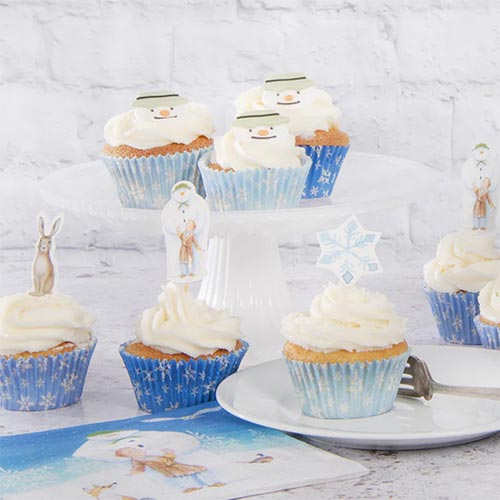 Snowflake Christmas Paper Cupcake Cases - Pack of 75 Product Gallery Image