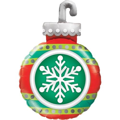 Snowflake Ornament Christmas Helium Foil Giant Qualatex Balloon 89cm / 35 in Product Image