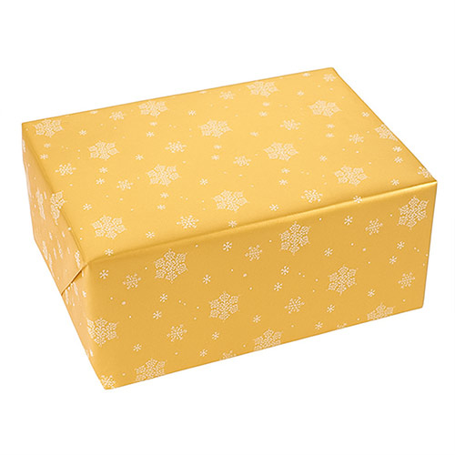 Snowflake Print Christmas Clear Cellophane Gift Wrapping Roll 2m Product Gallery Image