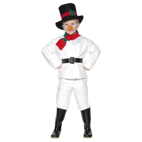 Snowman Christmas Fancy Dress Costume Kids Unisex Small - Age 4-6 Product Gallery Image