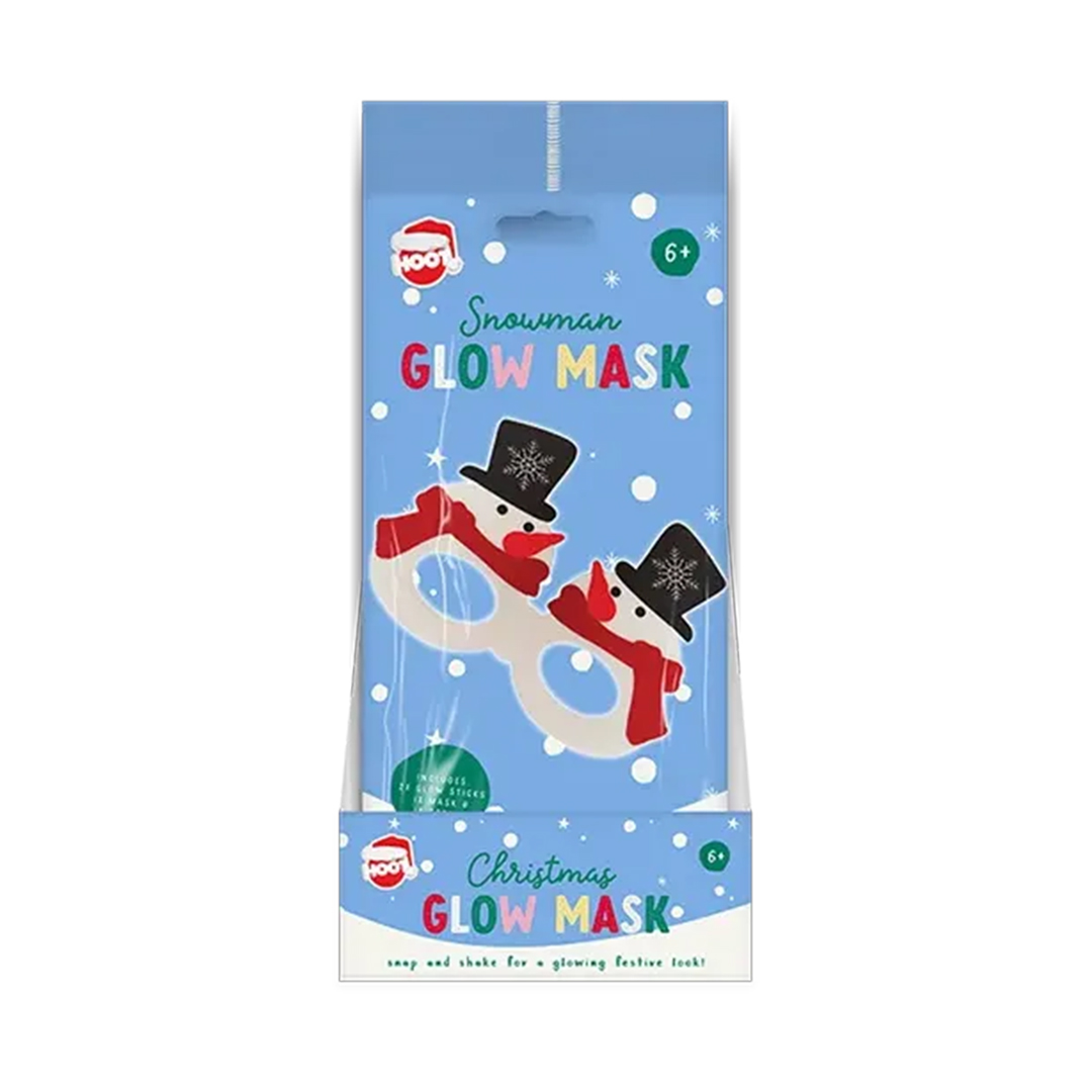 Snowman Christmas Glow Eye Mask Accessory 17cm
