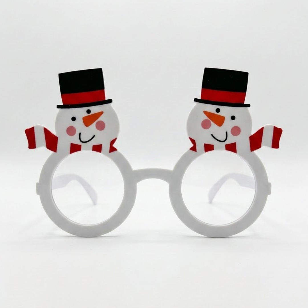 Snowman Christmas Novelty Glasses Fancy Dress Accessory
