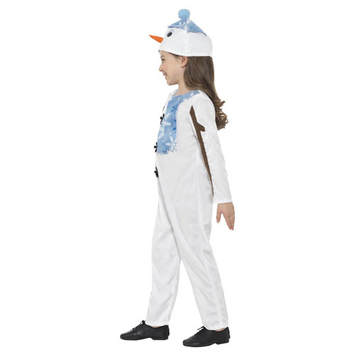 Snowman Jumpsuit Fancy Dress Costume Kids Unisex Small - Age 4-6 Product Gallery Image