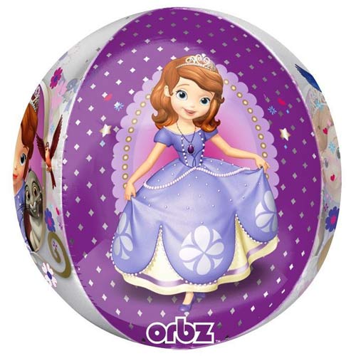 Sofia The First Orbz Foil Helium Balloon 38cm / 15 in Product Gallery Image
