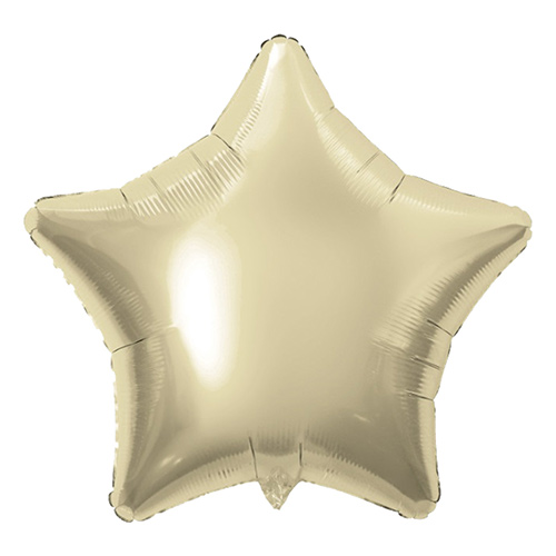 Soft Gold Star Helium Foil Shaped Balloon 51cm / 20 in Product Gallery Image