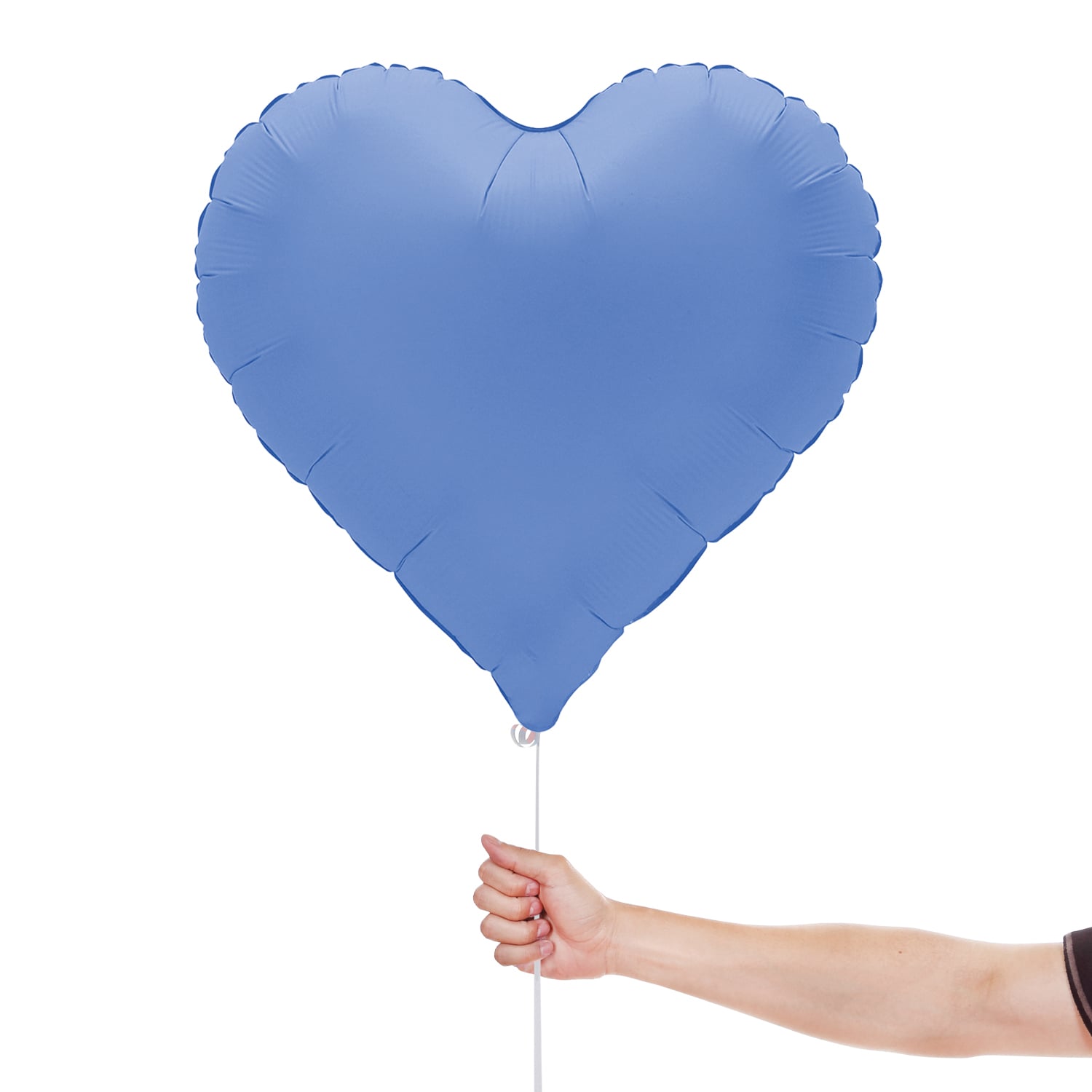 Soft Matte Lotus Blue Sweetie Heart Shaped Foil Balloon 46cm / 18 in View 2